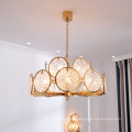 Creative decorative modern gold glass chandelier light for hotel